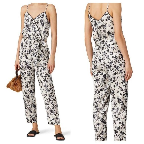525 America Satin Tank Jumpsuit - Picture 1 of 9